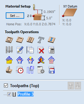 Toolpaths Tab